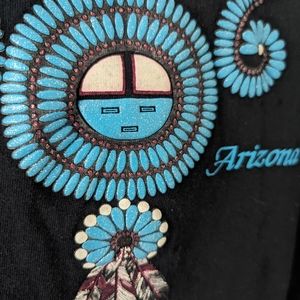 Vintage Glittery Arizona Turquoise Necklace Tee